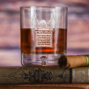 Angelundhaustiermarkt 2nd Amendment Gun Rights Crystal DOF Rocks Glass